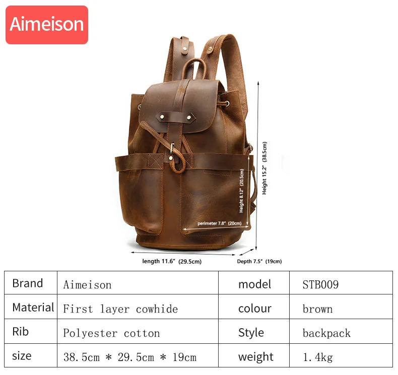 Crazy Horse Genuine Leather Travel Bag Men Vintage Duffel bag big Cow Carry On Luggage Weekend large shoulder | Багаж и сумки