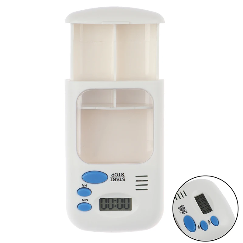 

Mini Portable Pill Reminder Drug Alarm Timer Electronic Box Organizer LED Display Alarm Clock Remind Small First Aid Kit