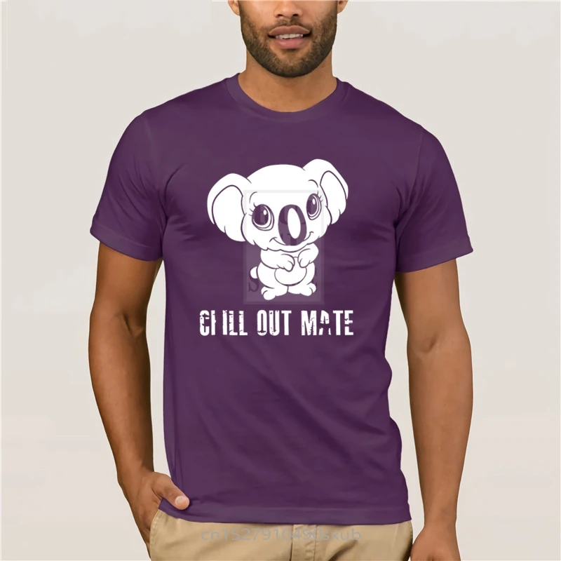 

t-shirt for men brand Funny Koala Bear Chill Out Gift Idea Christmas fashion T-shirt men