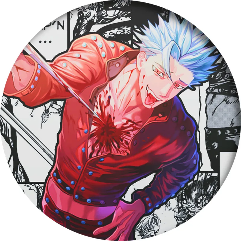 Брошь в стиле аниме Семь смертных грехов значок косплея мелиодас ястреб булавка