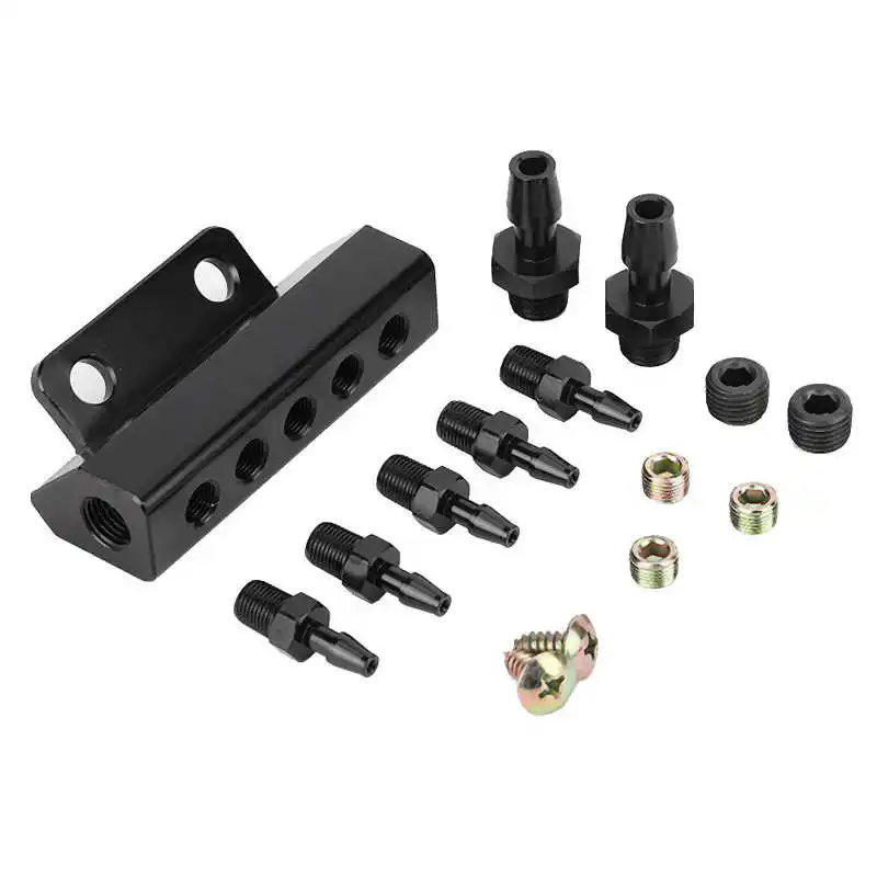 

5 Port Car Vacuum Block Intake Manifold Fuel Gas Wastegate Turbo Boost