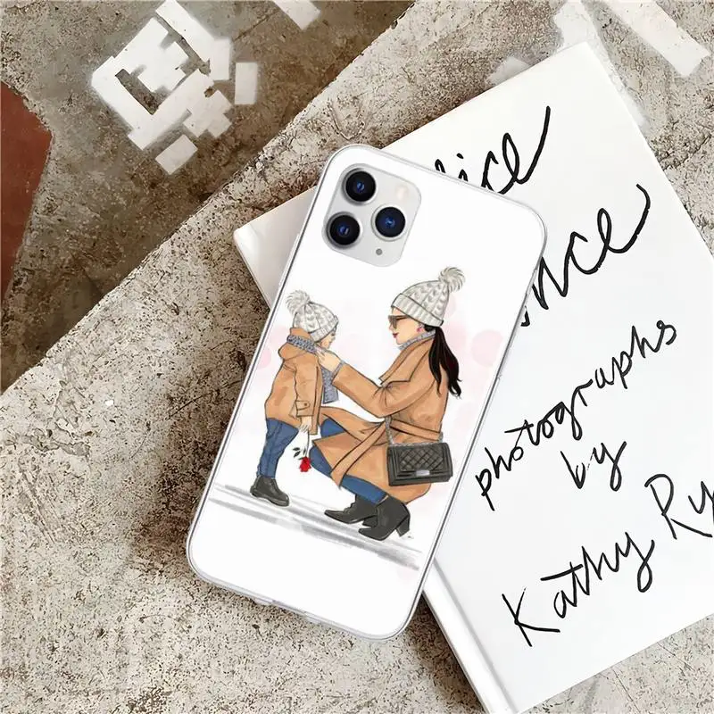 

Hair Baby Mom Girl Son Transparent Phone Cover Case For Xiaomi Redmi K30s Ultra Note 9s 9 Pro Max Mi 10 Lite 11 10T Pro