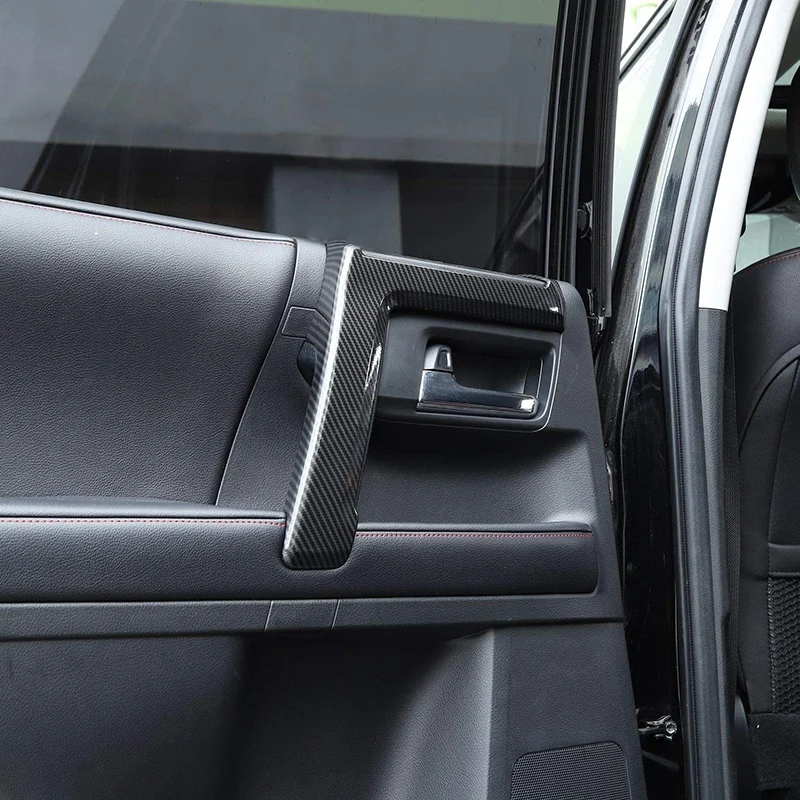 

for 2010-2020 Toyota 4Runner ABS Carbon Fiber Inner Door Handle Trim, 4Pcs