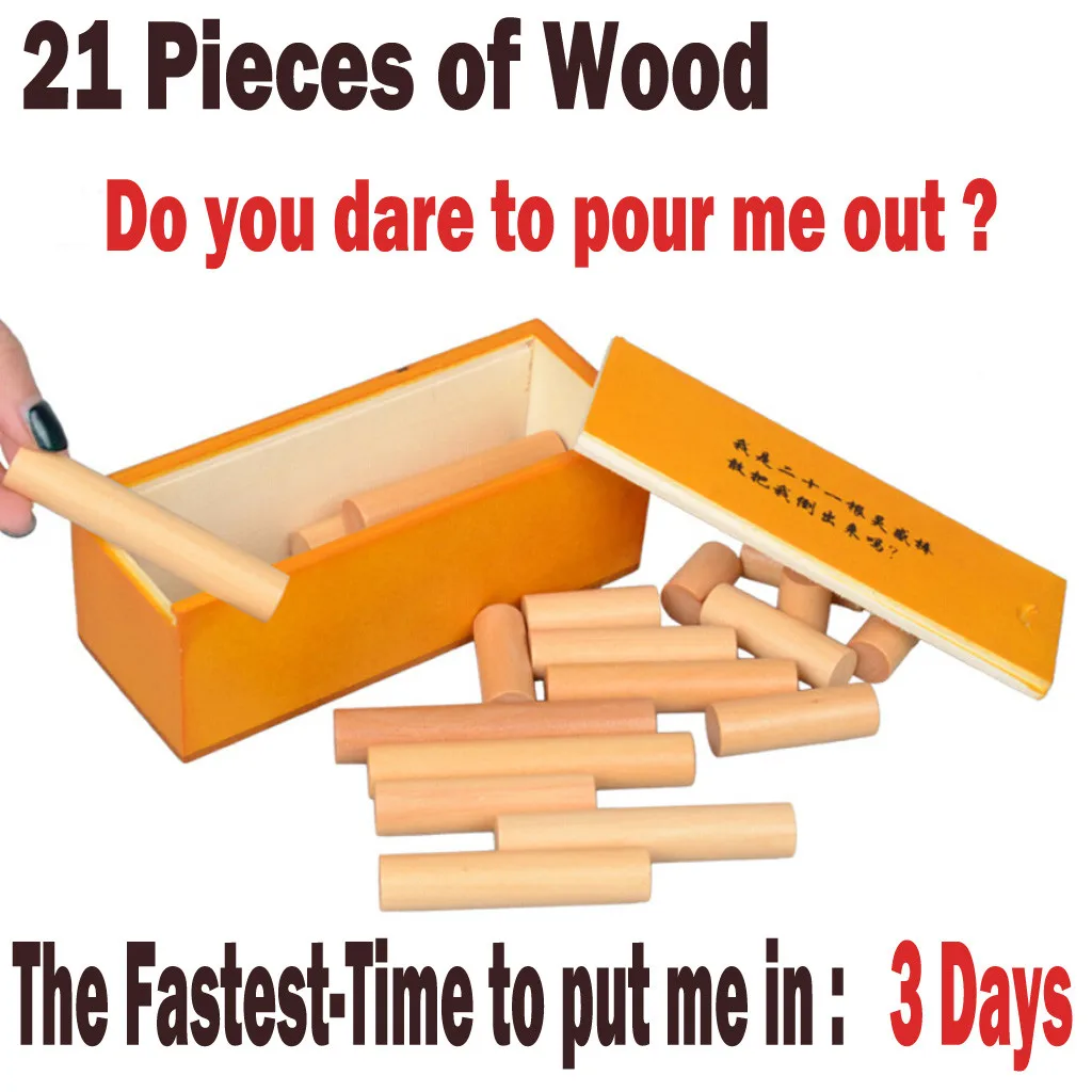 

21 Pieces Of Wood Intelligence Development Adult And Children's Toys toys for children
