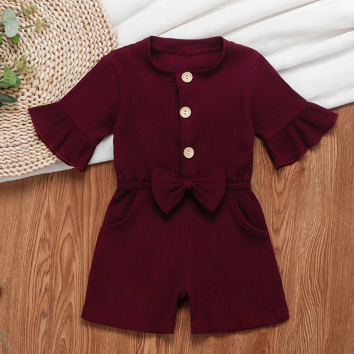 Комбинезон Детская одежда для маленьких девочек малышей Пляжный костюм с