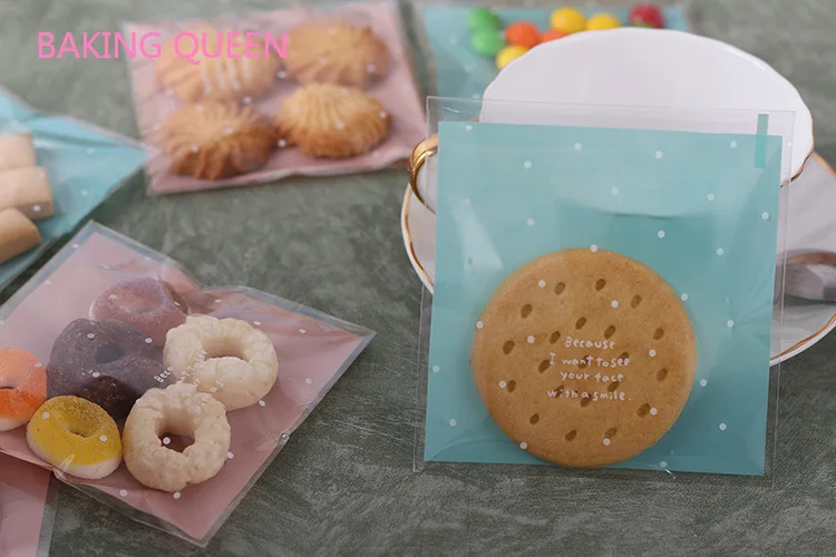 100 шт./компл. Подарочная пластиковая упаковка бисквиты для упаковки хлеба