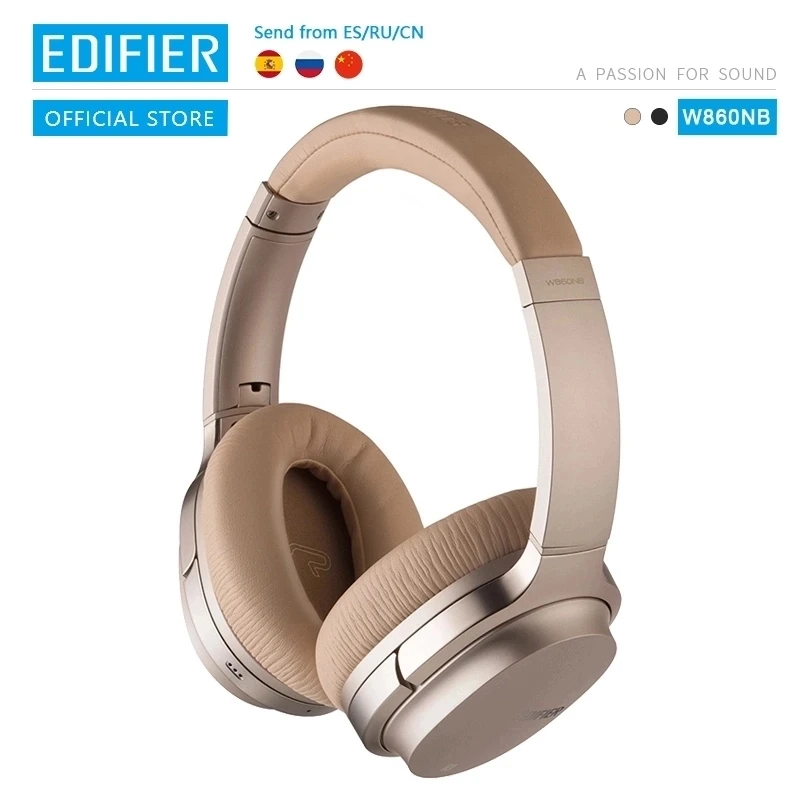 Беспроводные наушники EDIFIER W860NB ANC с поддержкой сопряжения NFC и декодирования