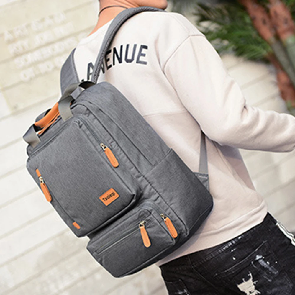 Men's Backpack Casual Business Notebook 15.6-inch Laptop Bag Anti Theft Travel Rucksack Gray sac a dos mochila | Багаж и сумки