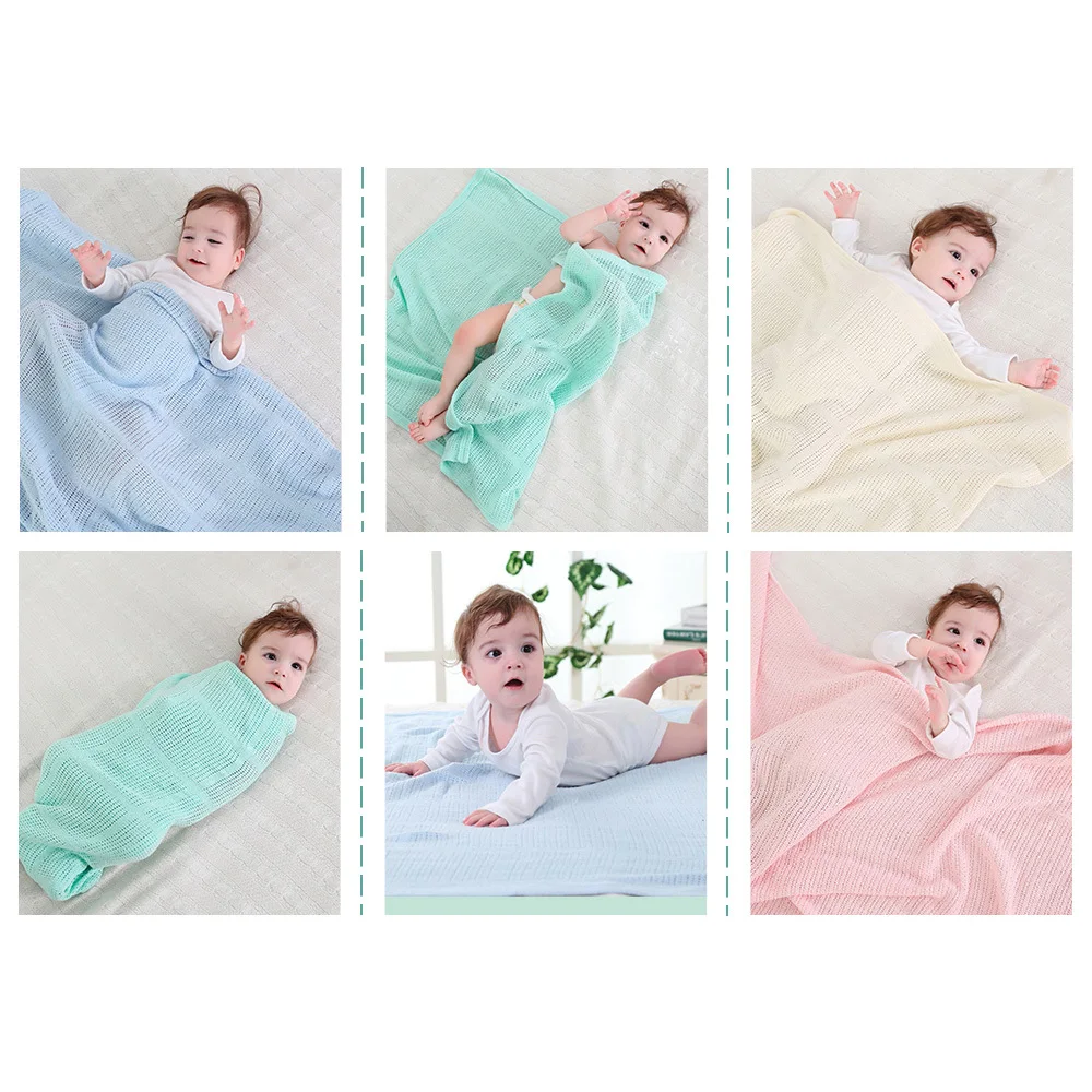 Baby Blankets Swaddle Wrap Infant Newborn Air Conditioning Blanket Carriage Cotton Bedding for Kids Sleeping J71 | Мать и ребенок