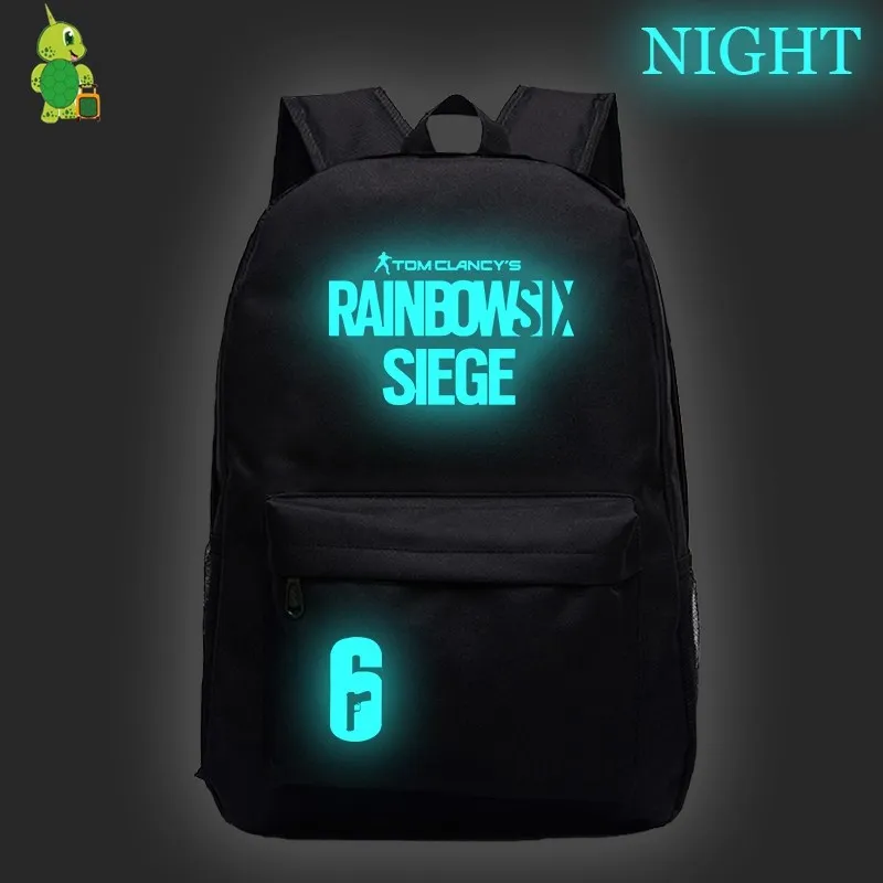 1 Игровой рюкзак Tom Clancy's Rainbow Six Siege, школьные сумки для подростков, женский и мужской рюкзак для ноутбука, дорожные сумки, детские сумки для книг - Цвет: 1