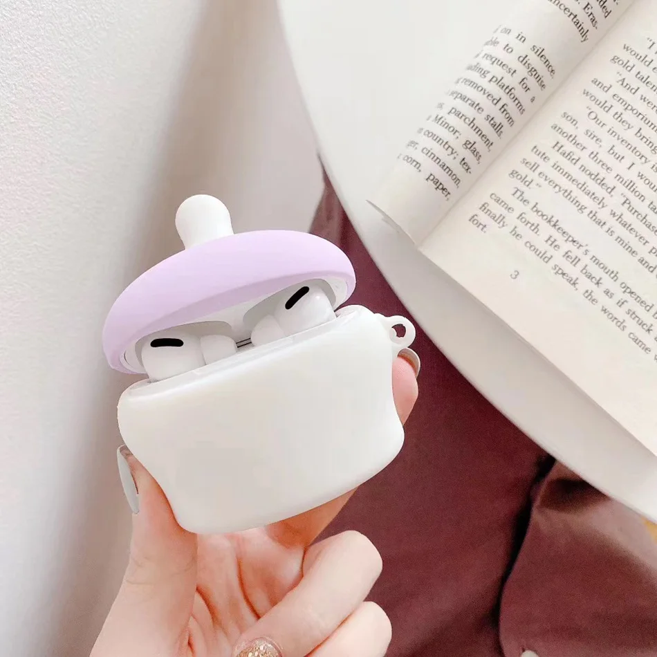 3D чехол для наушников для Airpods Pro Чехол Силиконовый Медведь Кролик поросенок Мультяшные наушники/Earpods чехол для Apple Air pods Pro 3 чехол кошка - Цвет: 1192M