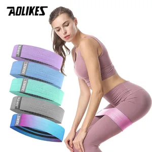 Новинка, противоскользящая лента AOLIKES для занятий йогой, тренажерного зала, фитнесом, Резиновая лента для упражнений, плетеная эластичная лента, эластичная лента для подтяжки бедер