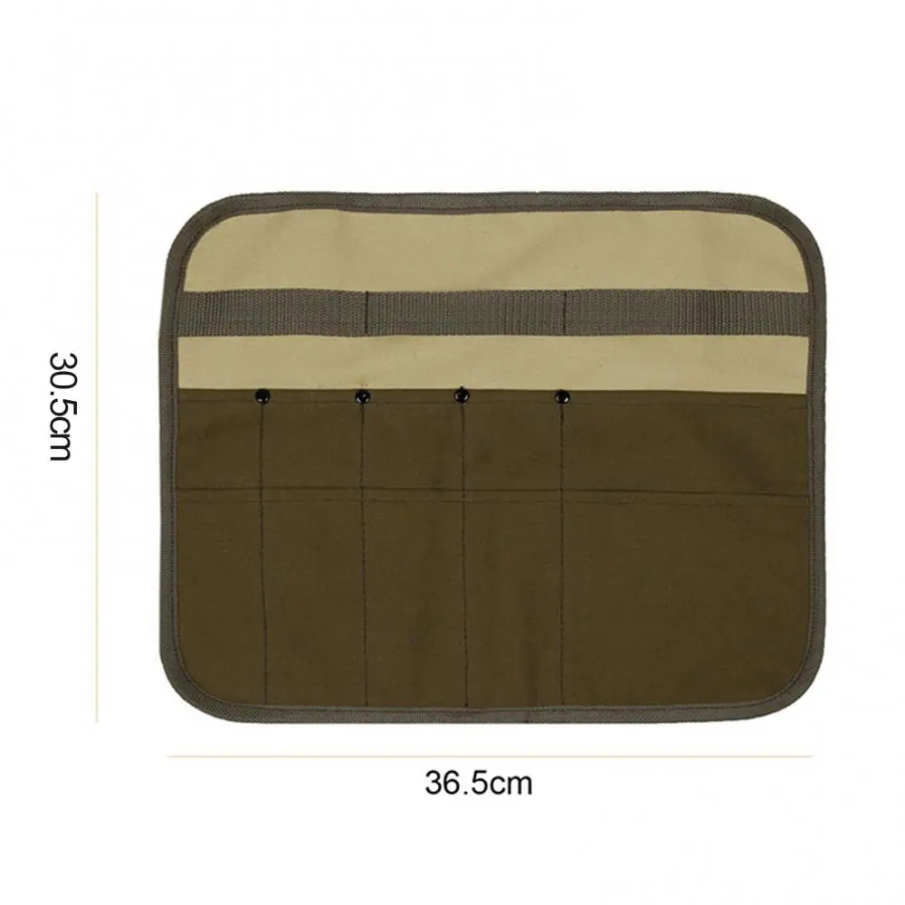 

Rectangle Canvas wear-resistant Outdoor Camping Cookware Holder Hanging Folding Tableware Storage Bag for outdoor camping