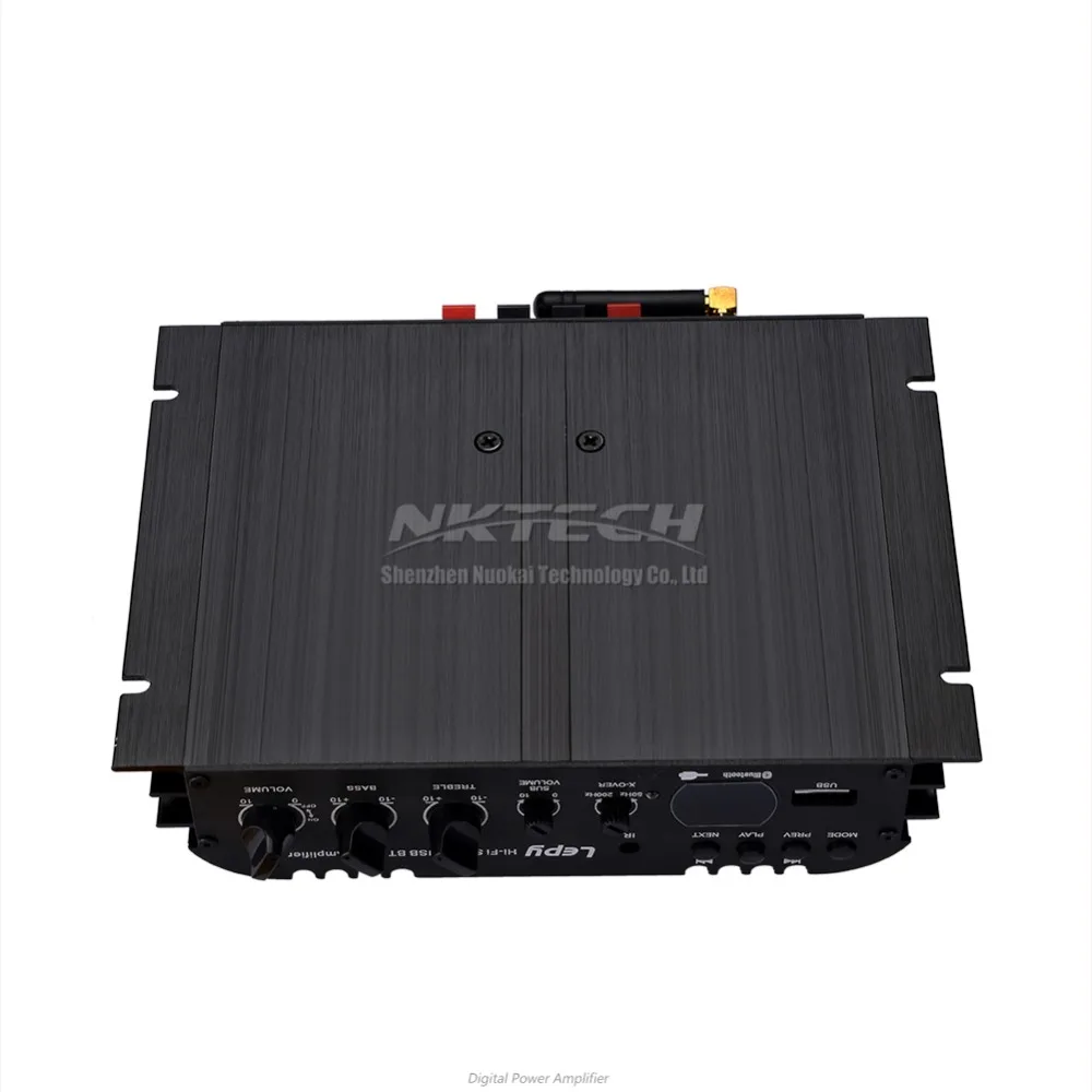Lepy LP-168 Plus цифровой стерео аудио усилитель мощности HiFi Автомобильный плеер Bluetooth 2,1 канал IR 2x45 Вт 1x68 Вт USB MP3 MP4 DVD AMP