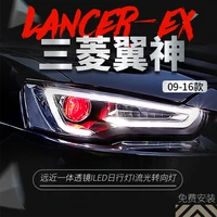 car styling head lamp for mitsubishi lancer ex evo 09 16 turn signal led headlight drl hid head lamp bi xenon beam accessories