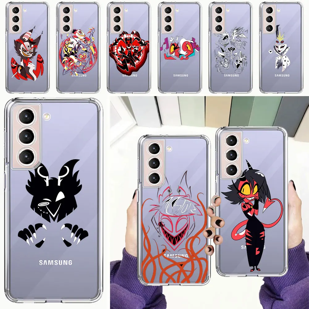 

Чехол для телефона с американским аниме Helluva Boss для Samsung Galaxy S20 FE S21 S10 Plus S10E Note 20 Ultra 10 Lite M31, мягкий прозрачный чехол