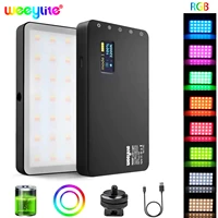 weeylite rb08p rgb led video portable full color led panel light light dimmable 2500k 8500k photography fill light cri 95 8w