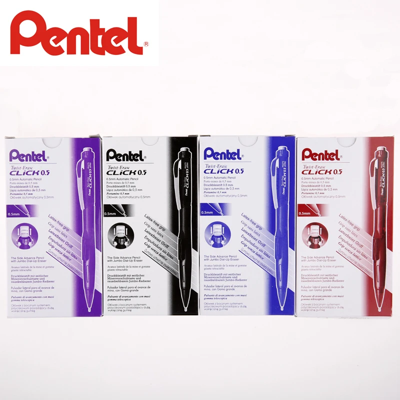 

Pentel PD275 Mechanical Pencil 0.5mm side automatic pencil pencil eraser Japan Black/Blue/Purple/Red Color
