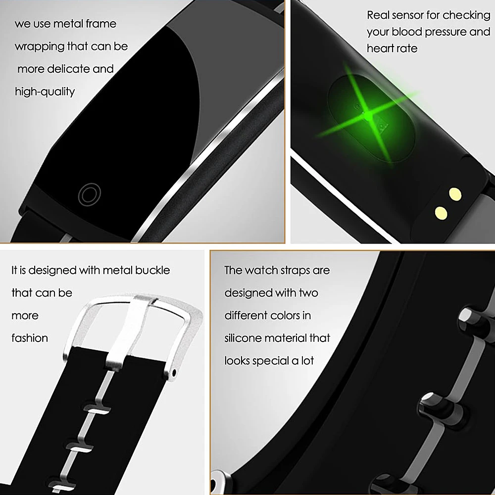 

For F10 Band Smart Watch Fitness Bracelet Heart Rate Blood Pressure Monitor IP68 Waterproof Sports Fitness For Android IOS 2020