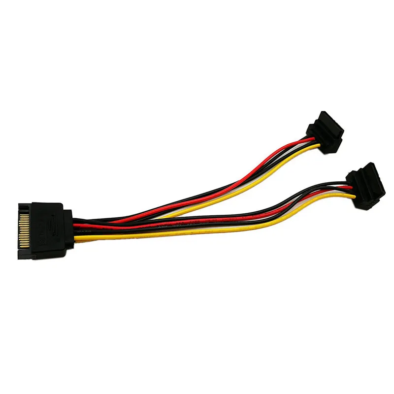 SATA 15-контактный разъем для 2x15-Pin 90 градусов Женский 15Pin отклонения в размерах на 1-2