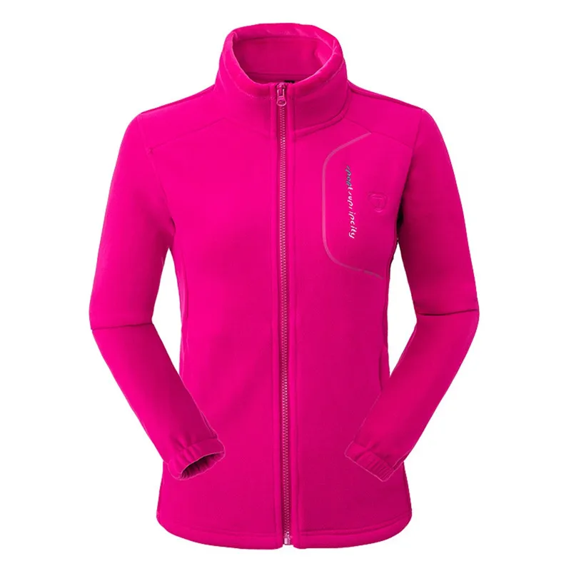 Женское утепленное флисовое пальто на молнии с длинным рукавом и