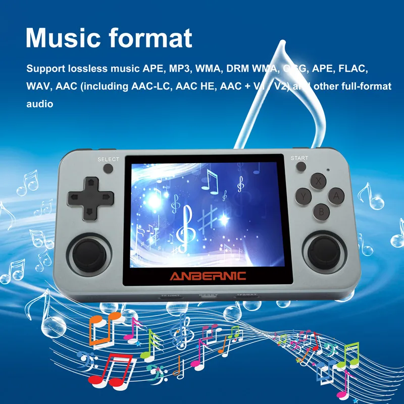 Игровая консоль с полным обзором 3 5 дюйма IPS экран Linux OS RG350M металлический корпус