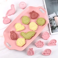 8pcsset cookie cutters mold cute cartoon sumikko gurashi diy fondant biscuit pastry cake decorating baking tools