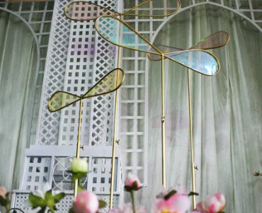 Новинка реквизит для свадьбы пленка со стрекозой крыльями Luyin железное украшение