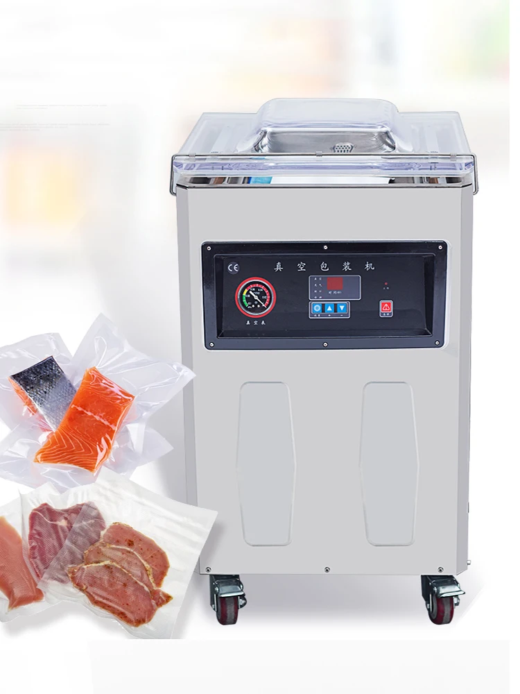 

Fully Automatic Food Vacuum Sealing Packing Machine Large Electric Commercial Delicatessen Fruit Nut Dry And Wet Fresh Keeping