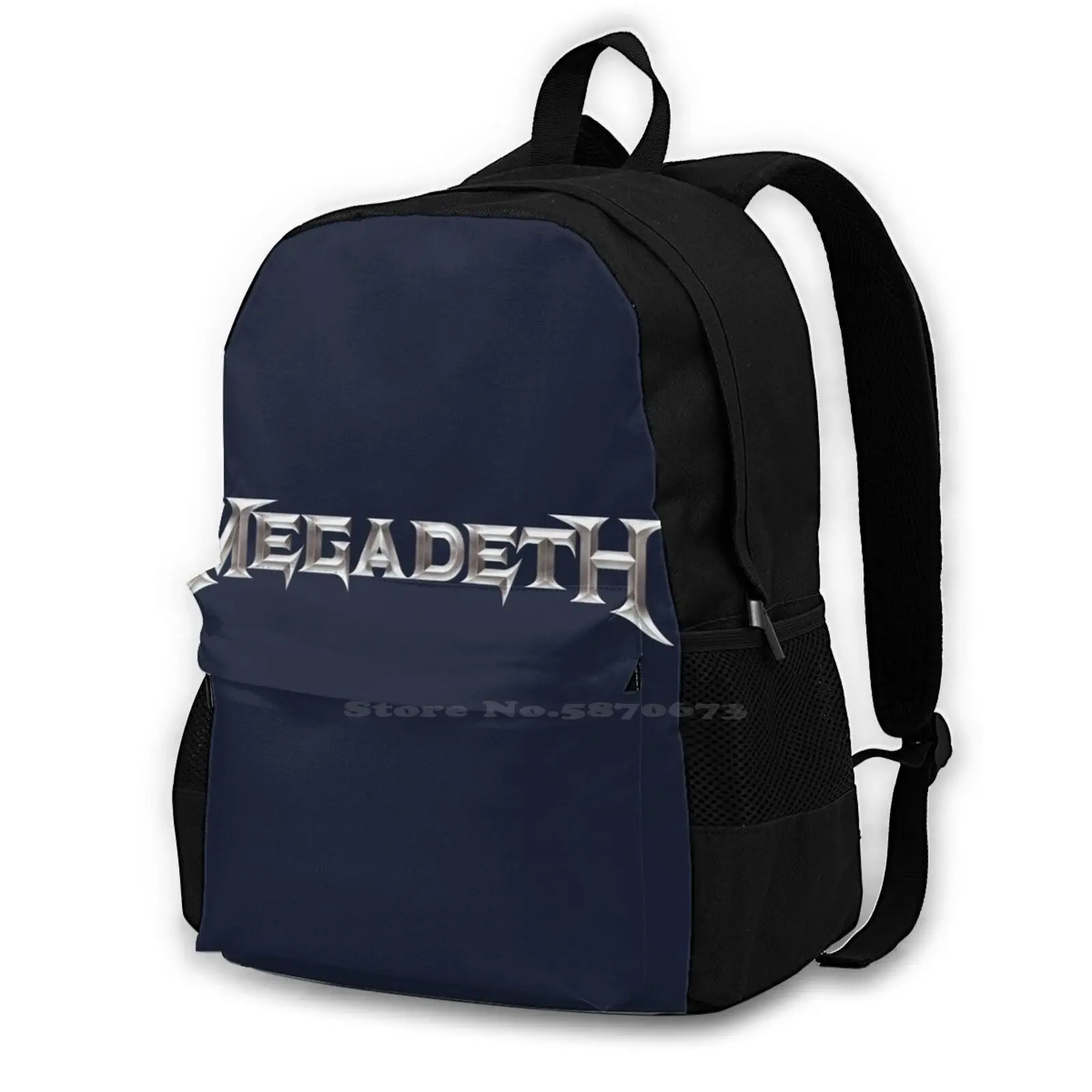 

Dave Mustaine T-Shirt Metal Tee Women'S Backpack For Student School Laptop Travel Bag Dave Mustaine Metal Womens