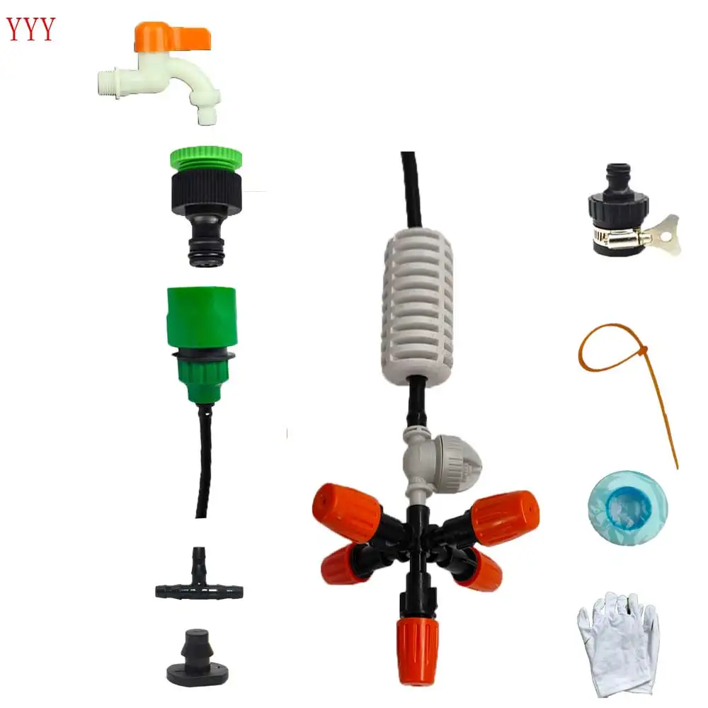 Пять way 360 градусов запотевание Висячие Спринклерные наборы для полива|Наборы