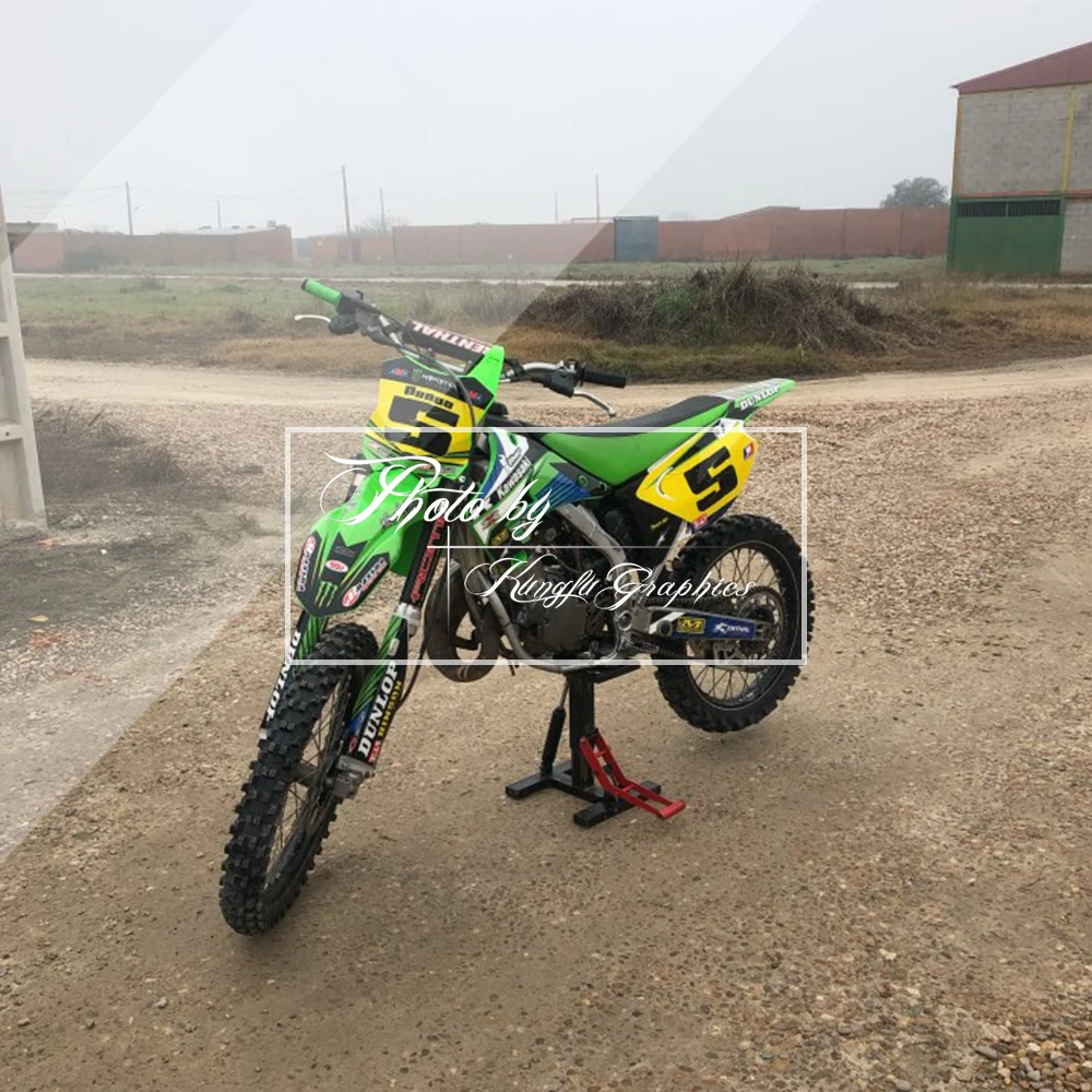 KUNGFU графические обертывания для автомобиля наклейки велосипеда MX Набор наклеек