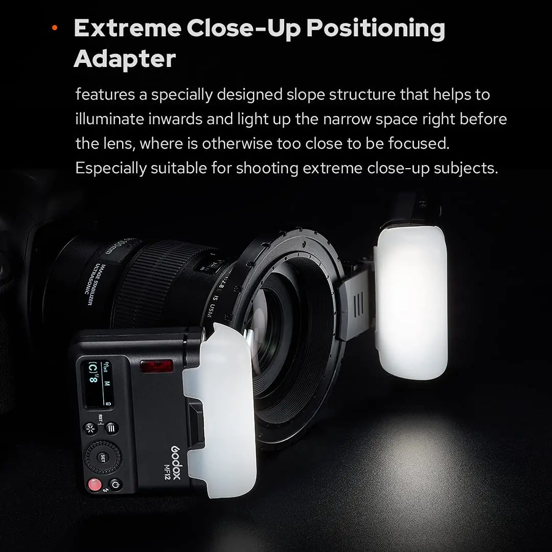 Godox MF12-K2 Macro Flash Light 2.4GHz Wireless Control built-in X System TTL Speedlite with Color Filter MF12 | Электроника