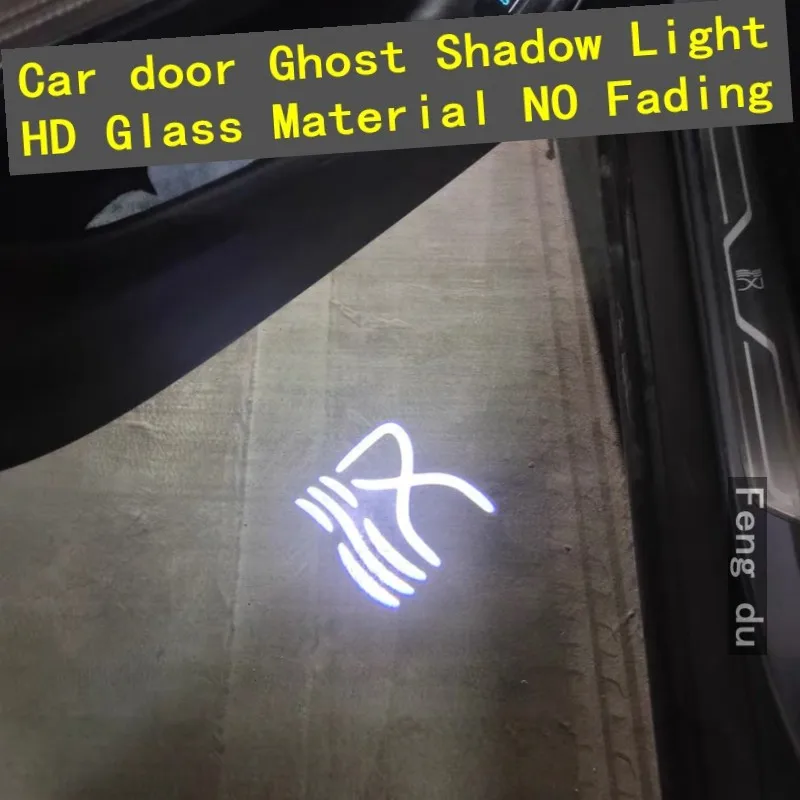 

2pcs For 2020-2021 BYD Han EV DM uildYourDreams Car LED Door Warning Light Projector Ghost Shadow Light Welcome Light
