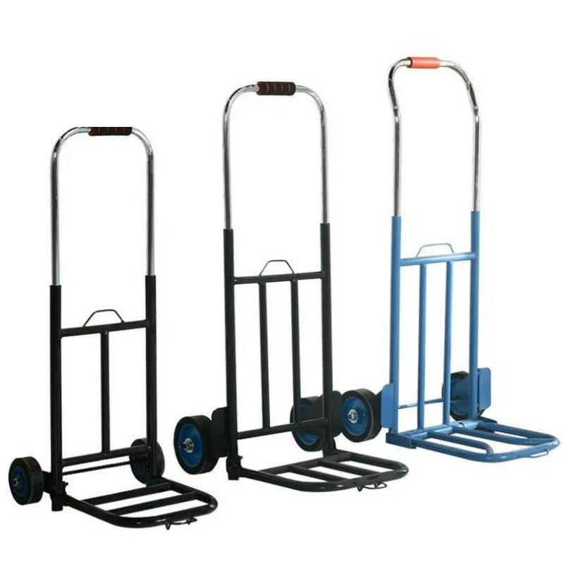 Складной багажный автомобиль Тяжелая тележка ручная транспортировка трейлер