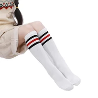 1 3 years old high barreled striped combed cotton student school uniform socks boys and girls over the knee long tube football s