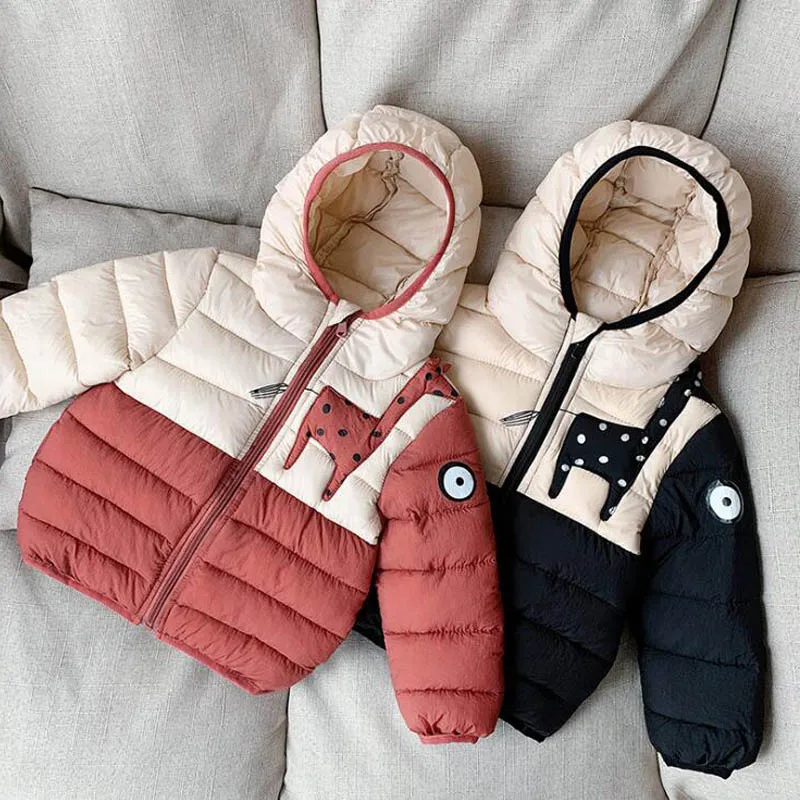 Пальто для мальчиков зимняя куртка детское пуховое пальто из хлопка теплая