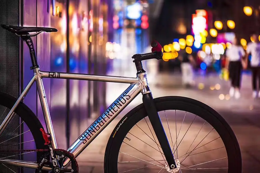 SF трек велосипед 54 см рама односкоростная велосипеда с углеродной вилкой и