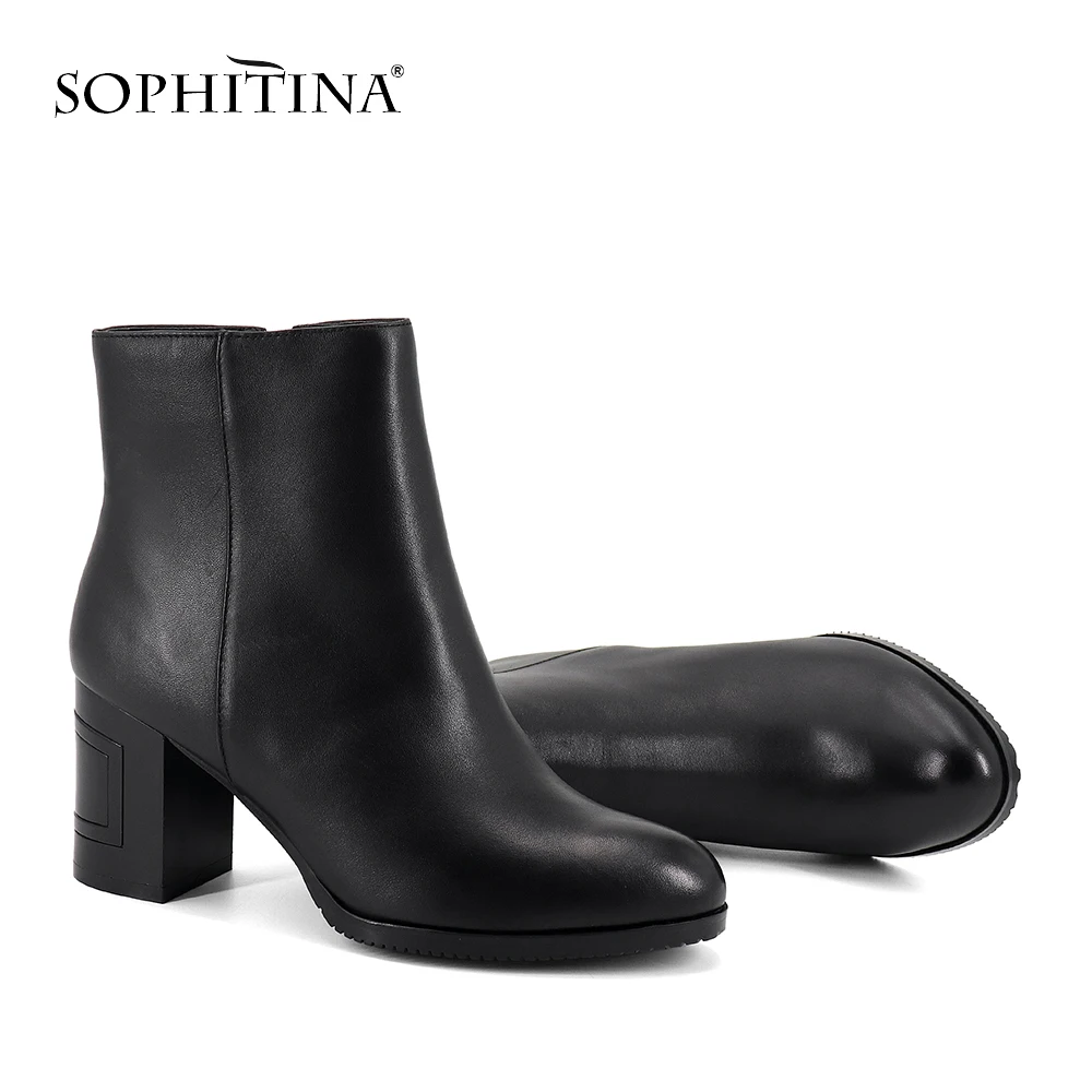 SOPHITINA/пикантные туфли лодочки с острым носком Высококачественная удобная обувь