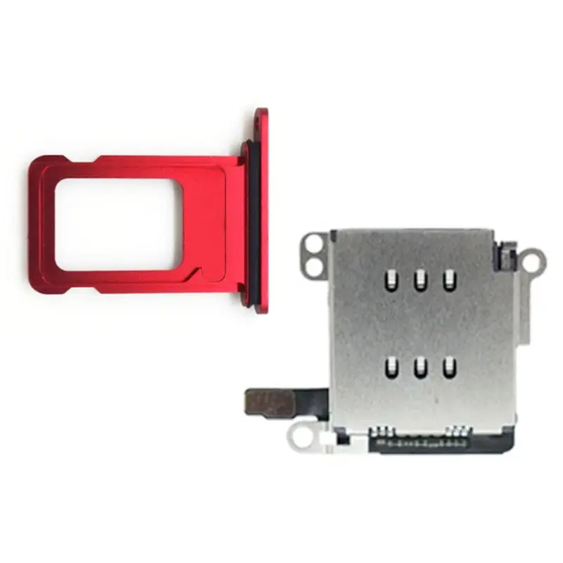

1Set Metal Dual Sim Card Reader Connector Flex Cable with Card Tray Slot Holder Open Ejector Eject Pin for iphone XR