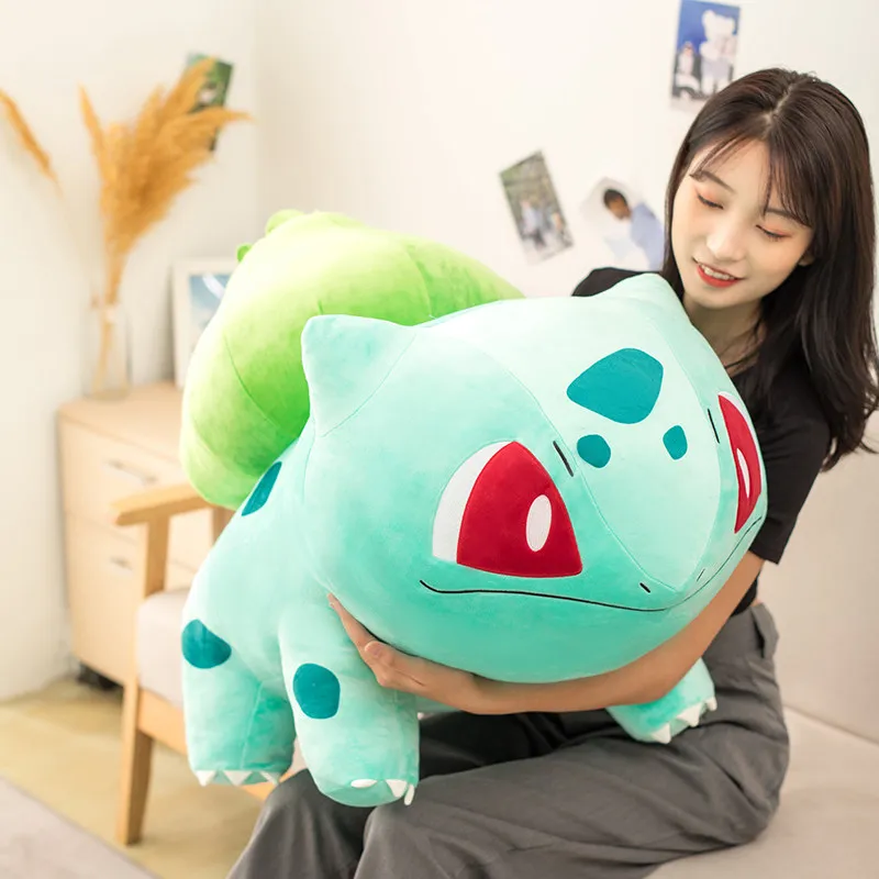 Большой размер Kawaii Balbasaur Пикачу лягушка плюшевая игрушка очень большая