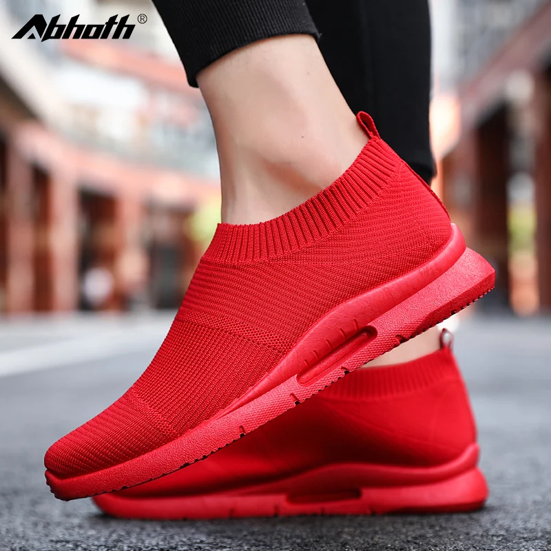 

Abhoth Casual Shoes Mesh Breathable Comfortable Sneakers Men Shoes Rubber Sole Light Outdoor Walking Shoes White Size 45 Zapatos