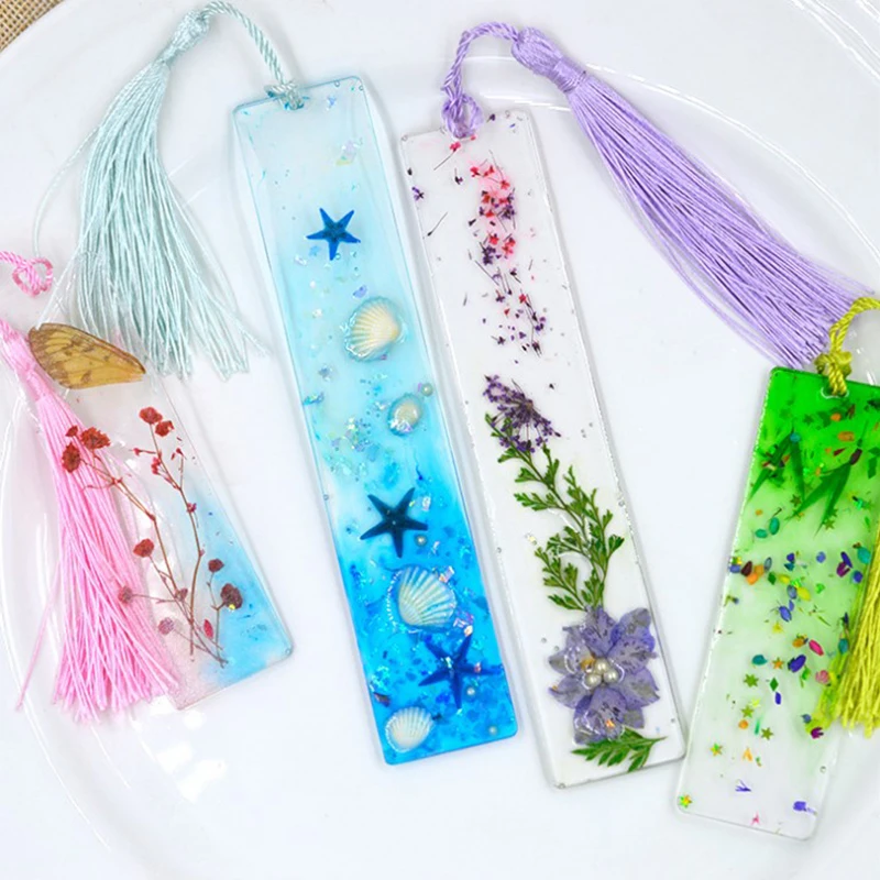 

Silicone Rectangle Bookmark Mold DIY Making Epoxy Resin Jewelry DIY Craft Moulds