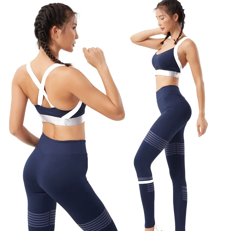 

seamless workout set sport leggings and top set yoga outfits for women sportswear Clothing Sport Bra Leggings Pants 2PCS Suit