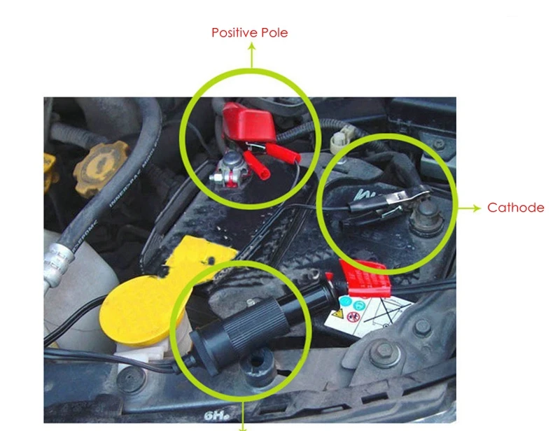 12 В вспомогательные зажимы для прикуривателя на крокодиловой батарее отдыха