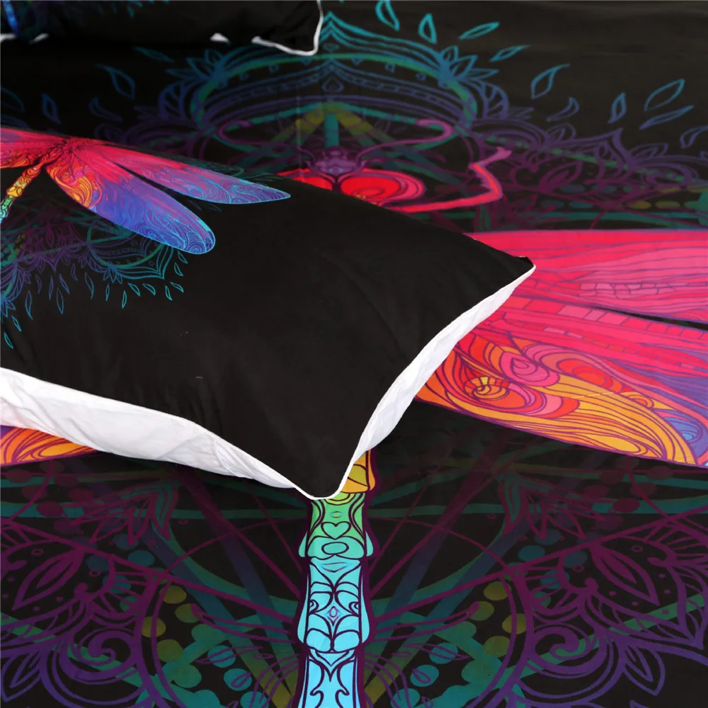 Комплект постельного белья с черепом пододеяльник черный и золотой домашний