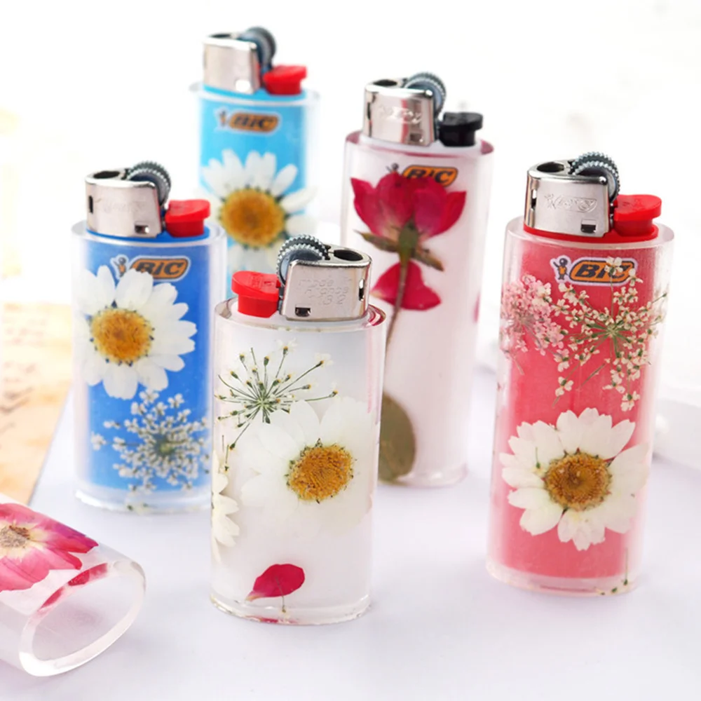 

2pcs Lighter Protective Cover Mold Adornment Mold Silicone Lighter Cover Mold