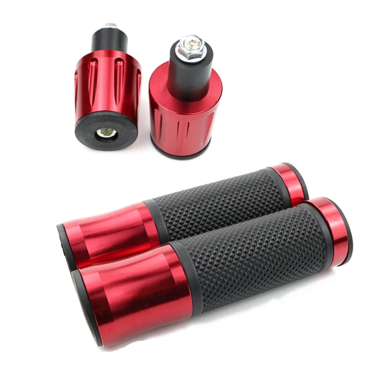 Мотоцикл CNC алюминиевая и резиновая ручка бар рукоятка концы Ручка Бар для KAWASAKI