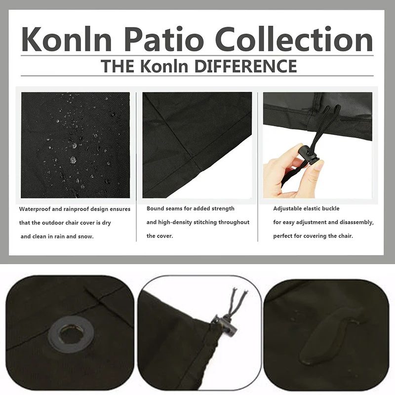 

Stacked Chair Dust Cover Storage Bag Outdoor Garden Patio Furniture Protector High Quality Waterproof Dustproof Chair Organizer