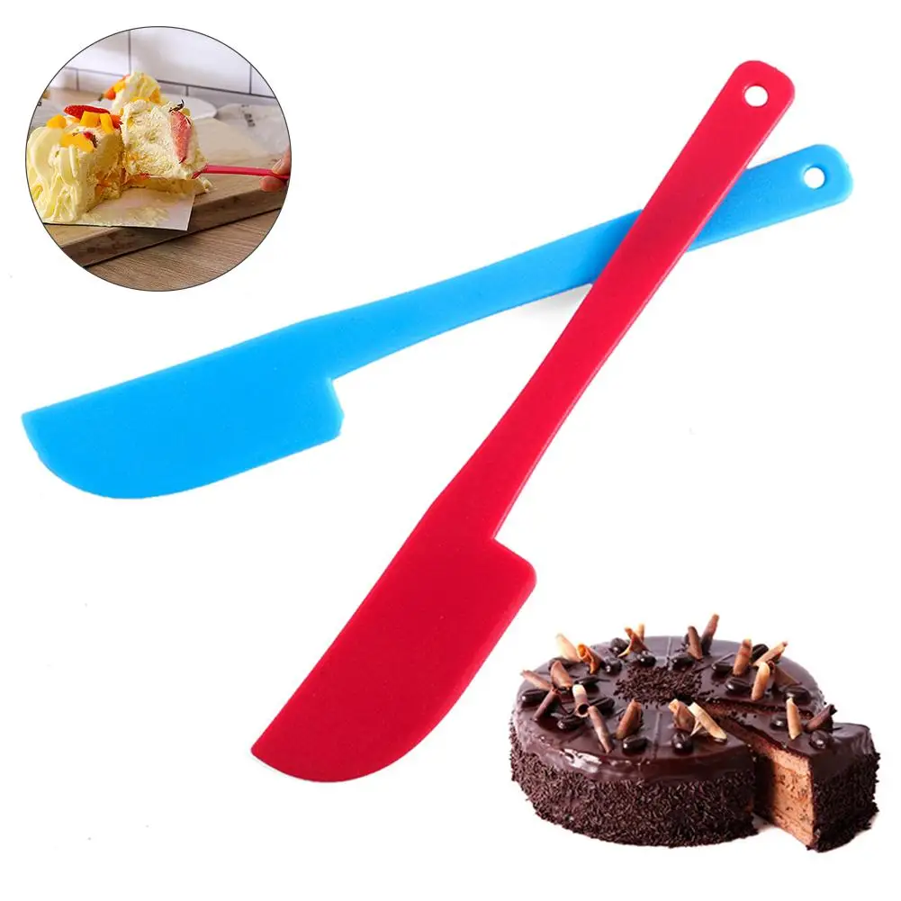 

1 Pcs Baking Scraper Cake Decorating Bakeware Tools Non Stick Spatula Butter Spoon Cooking Silicone Spatula Kitchen Utensils